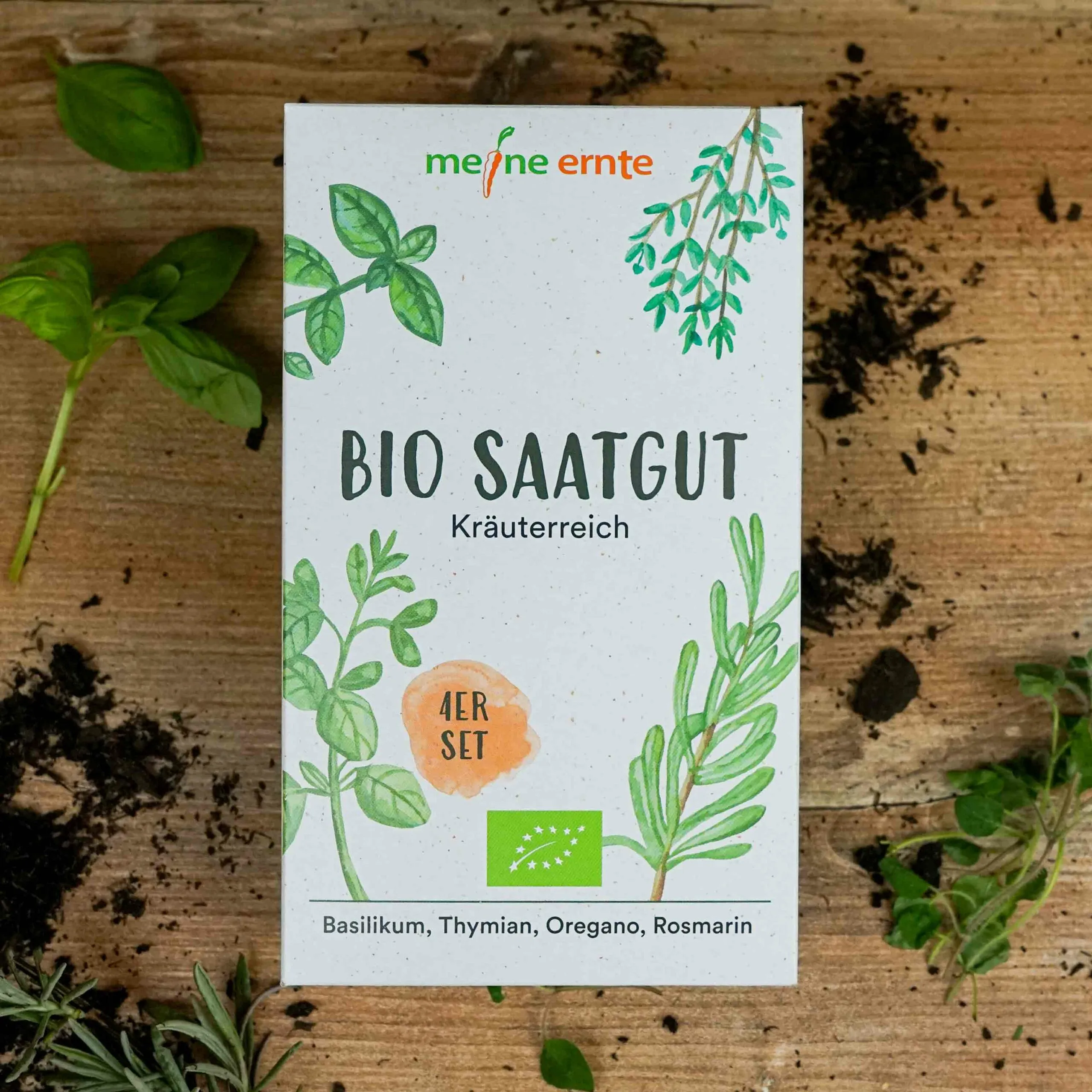 BIO Saatgut 4er Set “Kräuterreich”, meine ernte – Bild 5