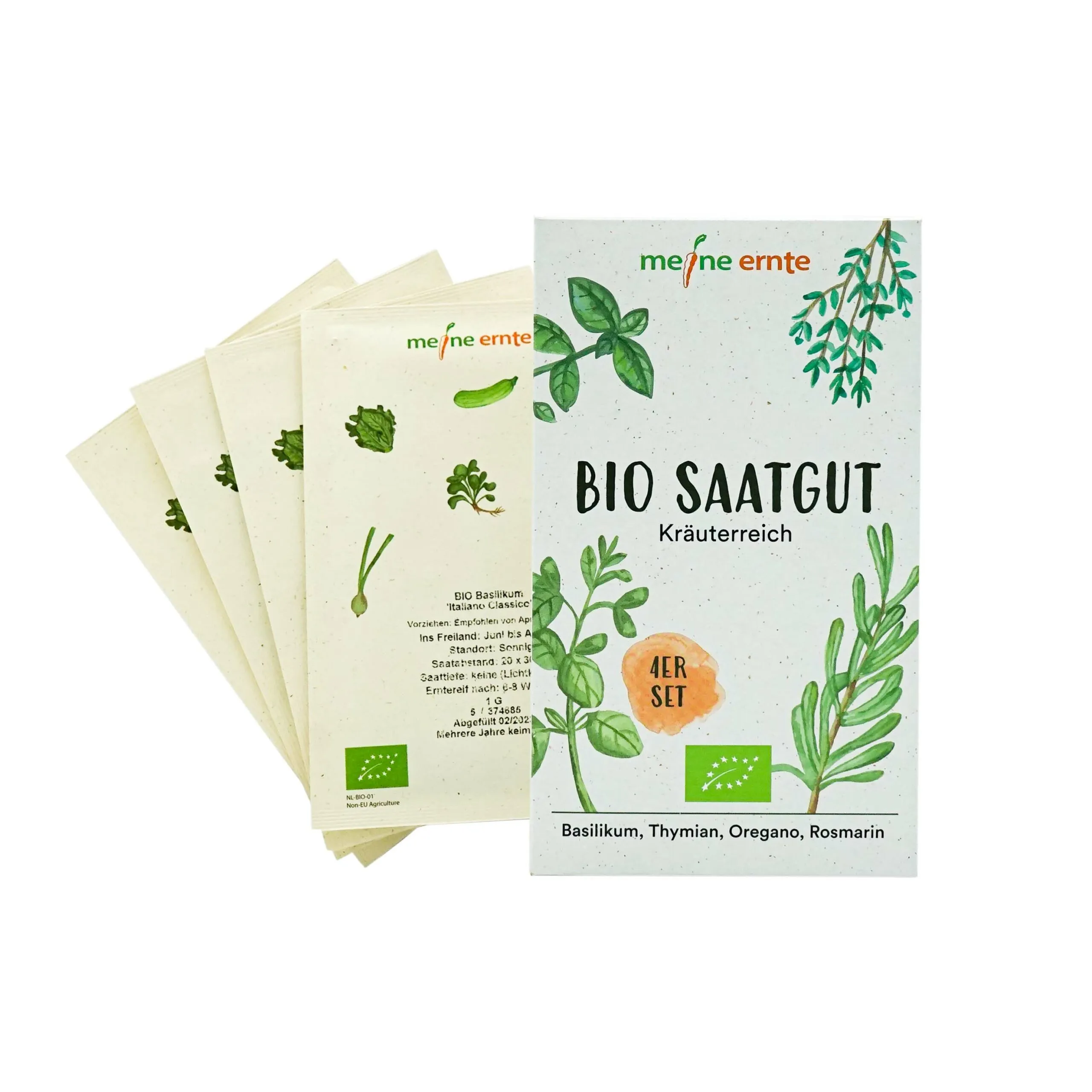 BIO Saatgut 4er Set “Kräuterreich”, meine ernte – Bild 3