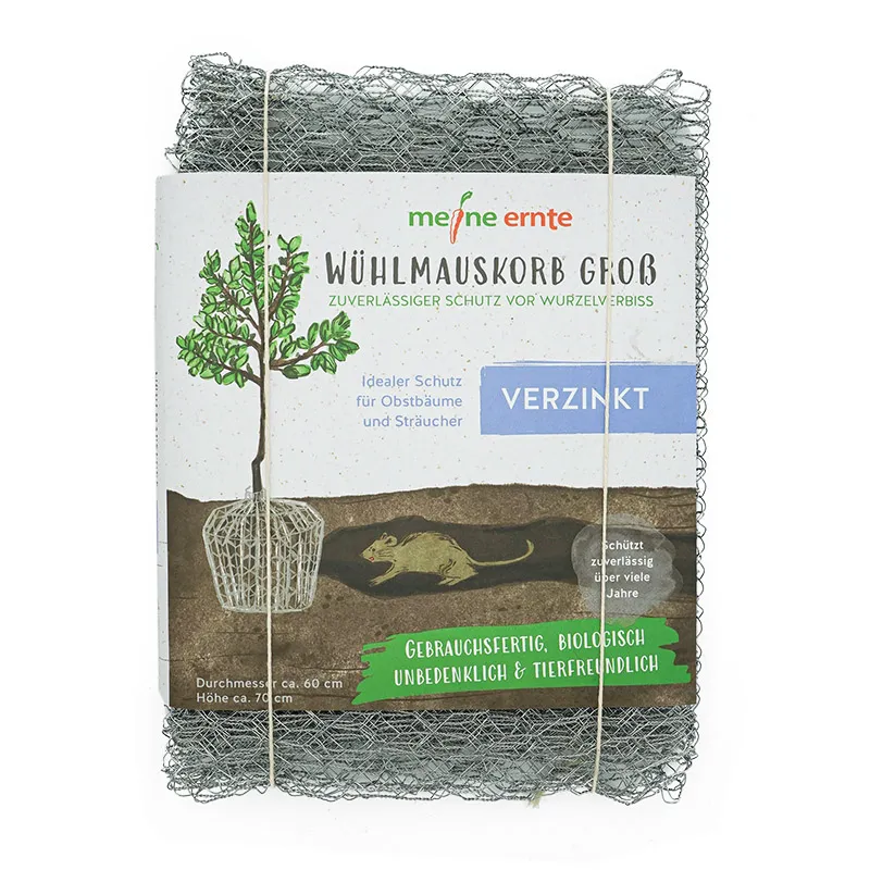 Wühlmauskorb meine ernte für Bäume und Sträucher, 35 x 40 cm oder 60 x 70 cm, verzinkt