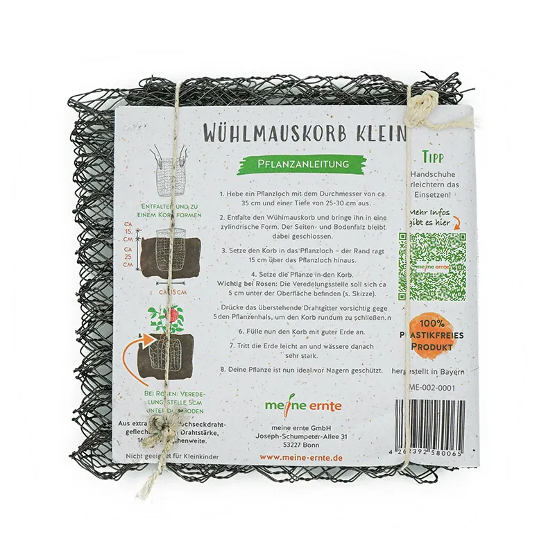 Wühlmauskorb meine ernte für Bäume und Sträucher, 35 x 40 cm oder 60 x 70 cm, verzinkt – Bild 2