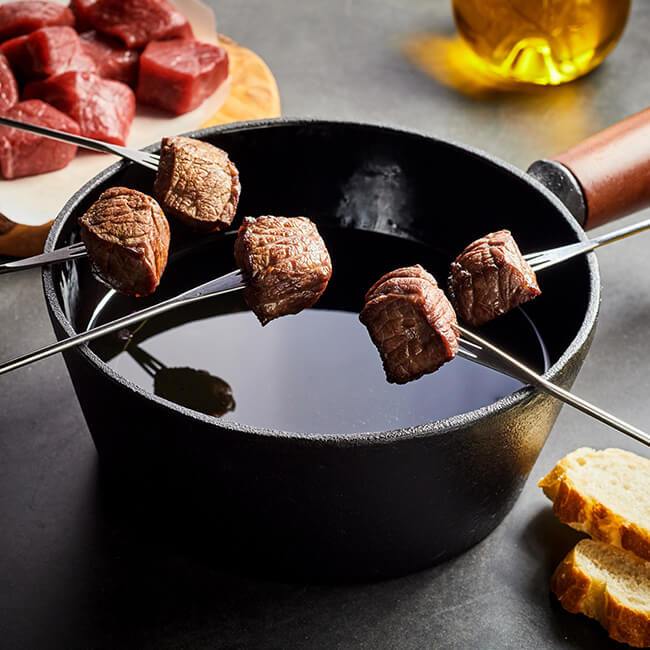 Fondue Fleisch Paket für 11-13 Personen, 4,10 kg – Bild 2
